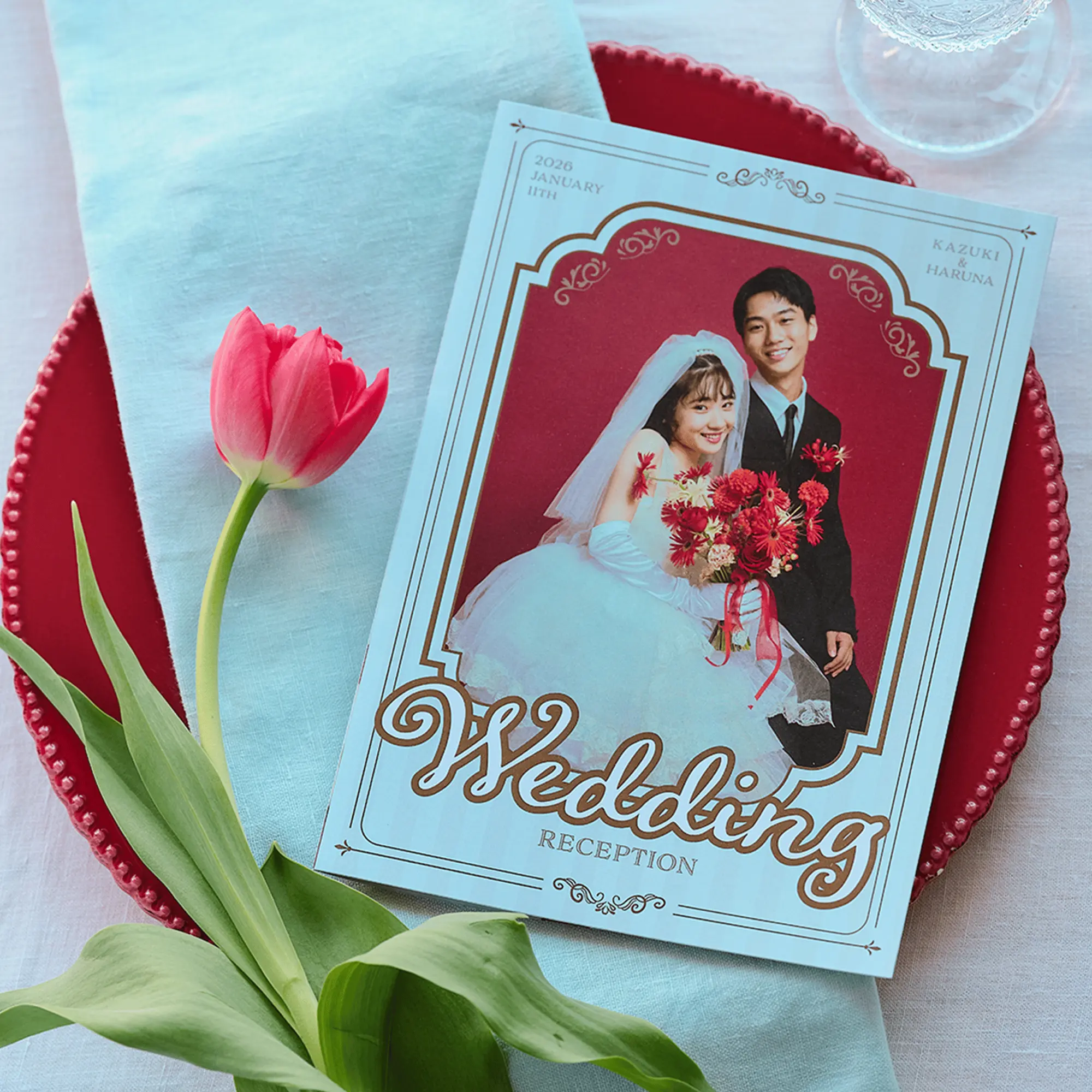 Wedding profile card